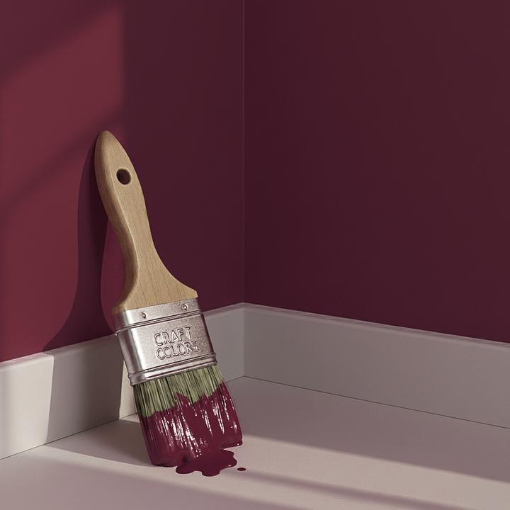 Actual product image Craft Colors Wall colour noble matt (Wine red, 5 l)