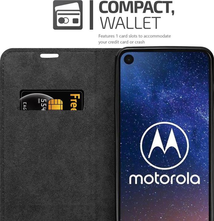 Productafbeelding Cadorabo Boek Onzichtbare Magneethoes (Motorola One Vision)