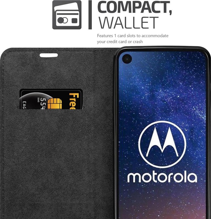 Produktbild Cadorabo Book Invisible Magnet Cover (Motorola One Vision)