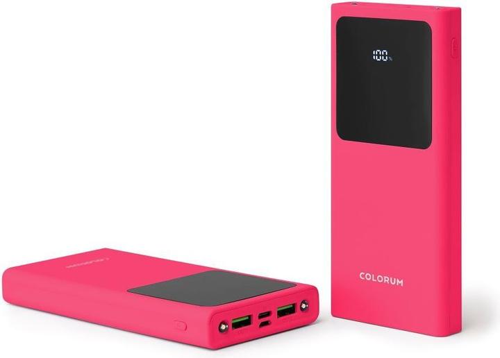 Actual product image Forever COLORUM Power bank 10 000 mAh CPB10-02 xMagenta (10000 mAh, 22.50 W, 37 Wh)