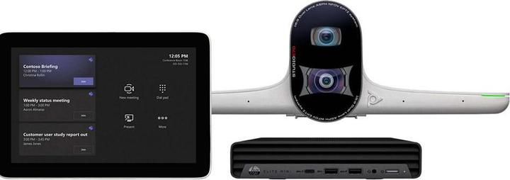 Image du produit Poly Kit grande salle, y compris caméra E70, contrôleur tactile GC8, câble, USB3. to C, 2 x Pwr