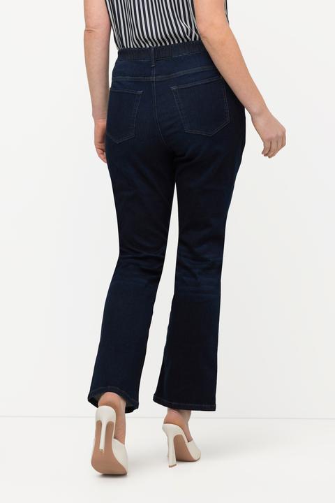 Image du produit Ulla Popken Jean en denim foncé, coupe 5 poches, taille élastique (54)