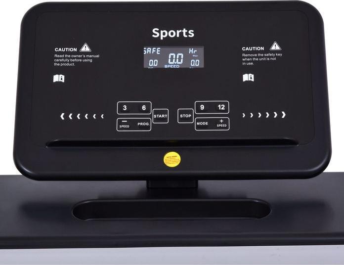 Produktbild Swisshandel24 motorisiertes Laufband für Zuhause Heimtrainer Fitnessgeräte Klappbar mit 12 Programmen und Handyhal