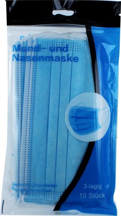 Actual product image cyoo 10 Piece Disposable Face Mask - Blue (10 x)