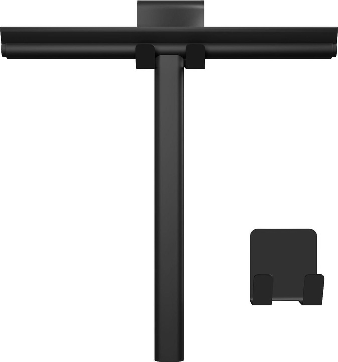 Emke Duschabzieher, Abzieher Dusche mit Halter, 215mm, Schwarz