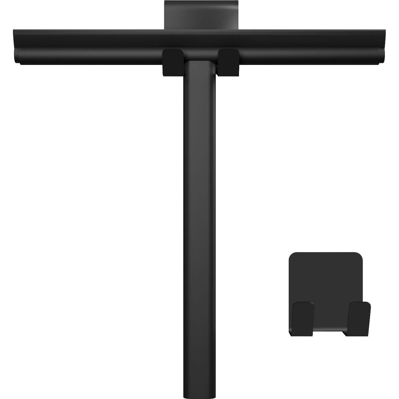 Emke, Duschabzieher, Duschabzieher, Abzieher Dusche mit Halter, 215mm, Schwarz