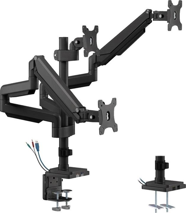 Produktbild Ergo Office Uchwyt biurkowy na 3 monitory 17" - 30" (ER-408B) (Tisch, 30")