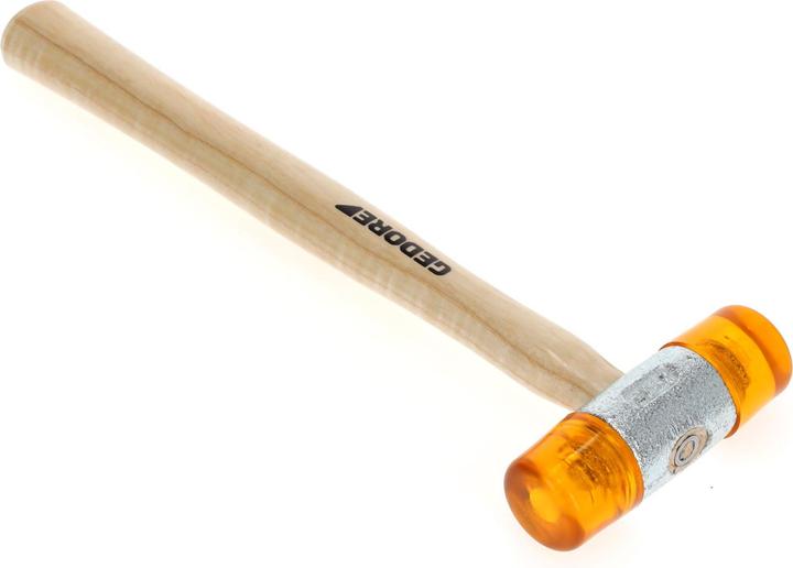 Actual product image Gedore Plastic mallet, Ø 32 mm, Replaceable heads made of cellulose acetate, Robust ash handle (365 g)