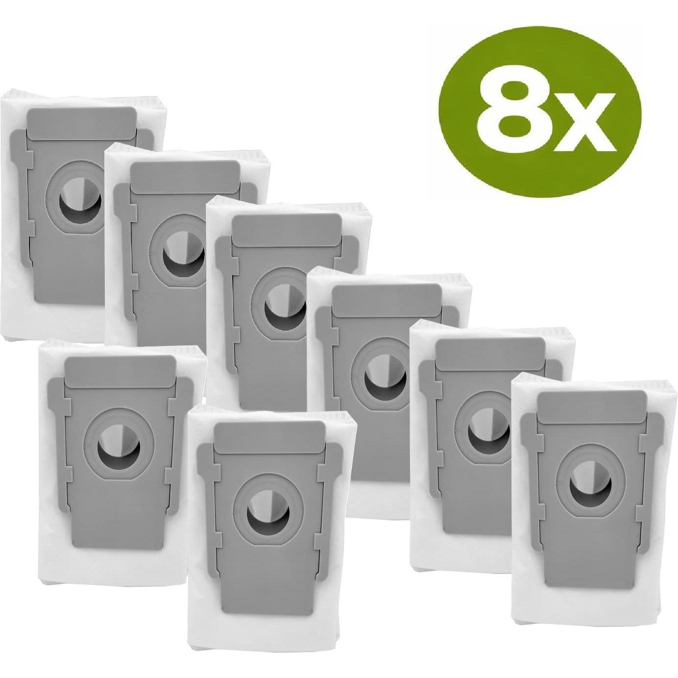 Roboparts Staubbeutel für iRobot Roomba j7+ j9+ i7+ i5+ i8+ E5 E6 S9+ (8er Pack), Sacchetti per aspirapolvere