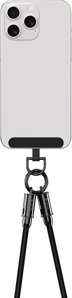 Actual product image Devia cable lanyard 2in1 PD USB-C - USB-C 0,3 m 60W purple (0.30 m, 60 W)