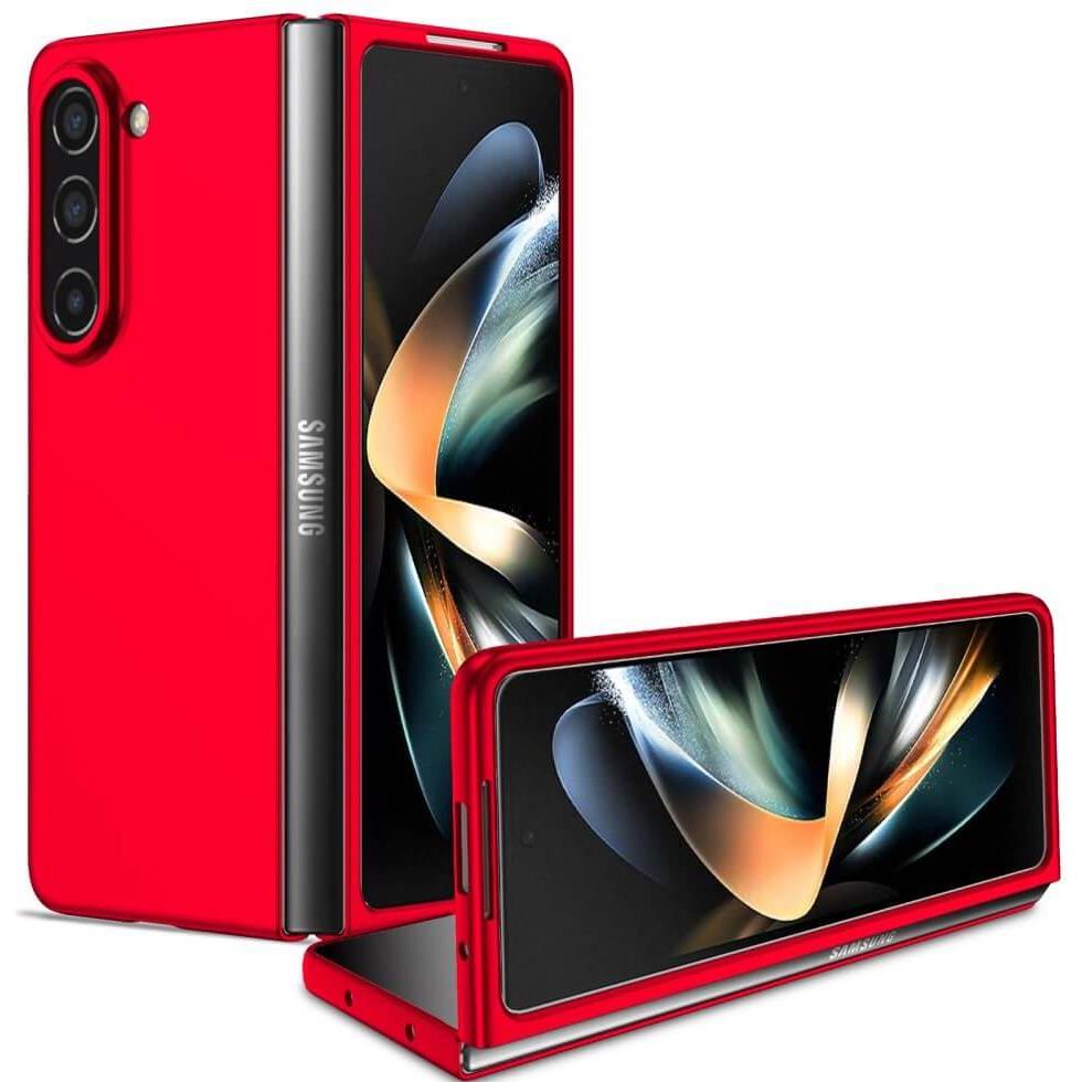 Cover-Discount Galaxy Z Fold5 - Full Protection Schutzhülle rot (Samsung Galaxy Z Fold5), Smartphone Hülle, Rot