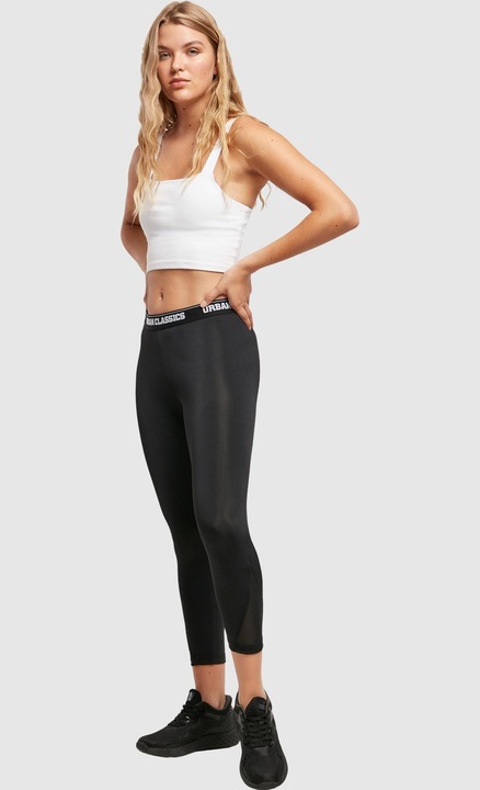Actual product image Urban Classics Ladies Tech Mesh Pedal Pusher Leggings (S)