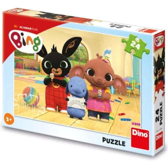 Dino Puzzle Bing malt 24 Puppen
