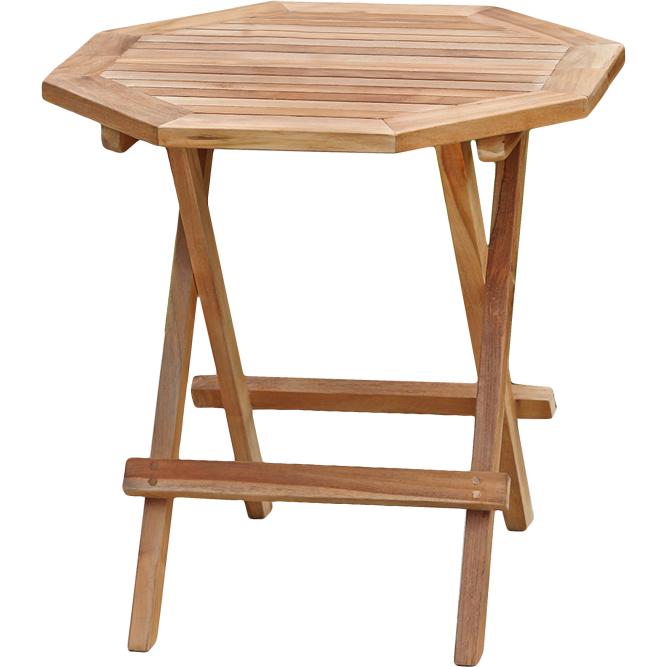 Garden Pleasure, Gartentisch + Balkontisch, Gartentisch Luang braun achteckig 50,0 x 50,0 x 50,0 cm (50 cm)