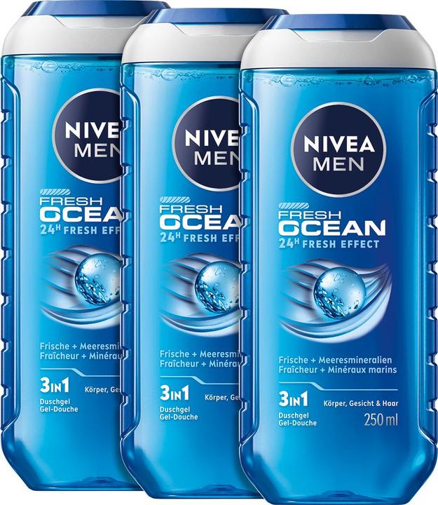 NIVEA MEN Pflegedusche Fresh Ocean Trio