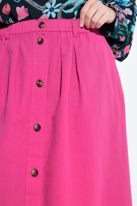 Actual product image Ulla Popken Button Front Denim Skirt (58)