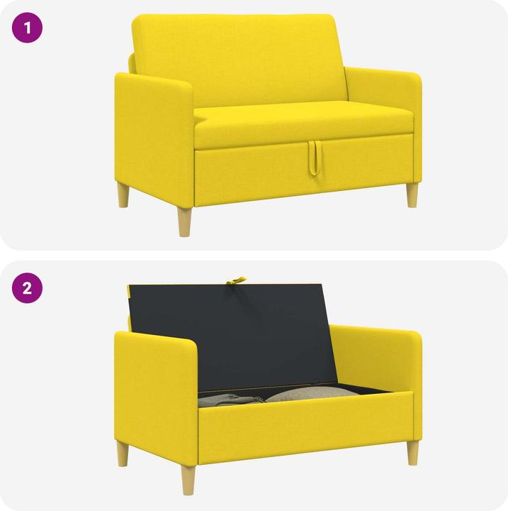 Actual product image vidaXL Modernes Sofa (2 person sofa)