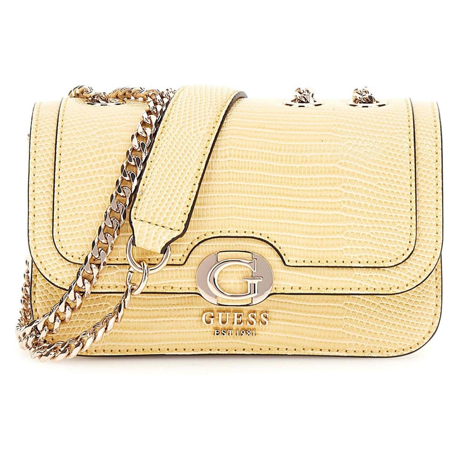 Guess, Damen, Handtasche, Orlina Mini Convertible XBody Flap, Gelb