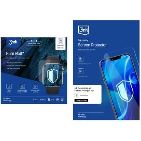 3MK Orologio All-In-One Pure Matt PRO Watch mokry montaż 5 szt., Cellulare con tasti, Nero