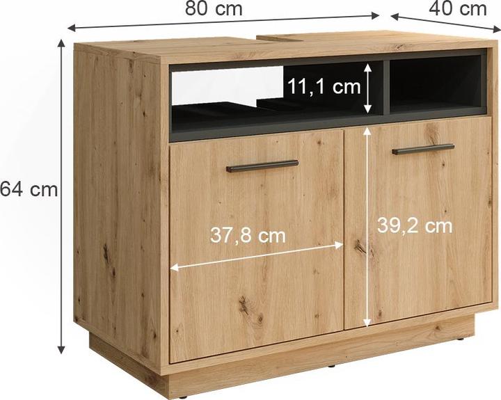 Actual product image Vicco Beatrice (80 x 40 x 64 cm)