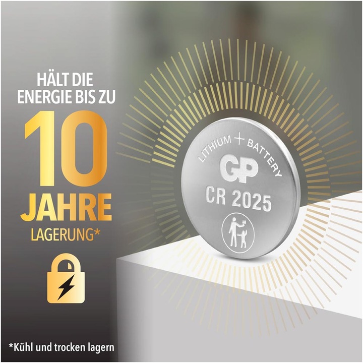 Image du produit GP Batteries Pile CR2025 - 10 pièces (10 pcs)