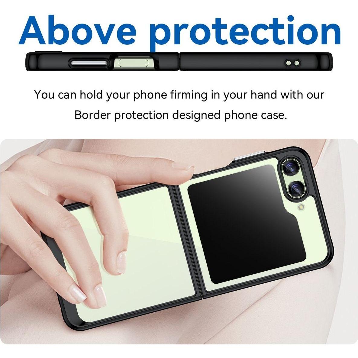 Thumbnail - König Design Hülle Handy Schutz für Samsung Galaxy Z Flip5 Case Cover Tasche Bumper Etuis Neu (Samsung Galaxy Z Flip5), ...