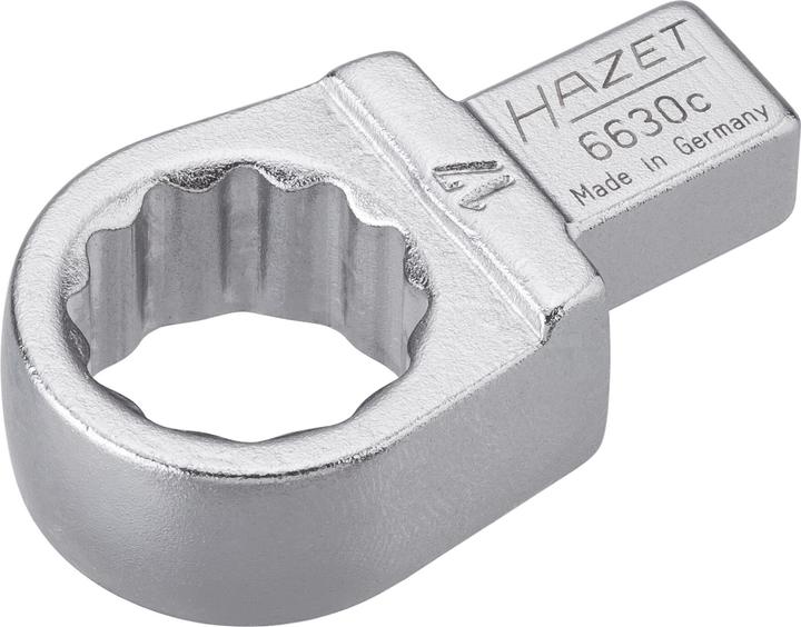 Produktbild HAZET Einsteck-Ringschlüssel 6630C-17 ∙ Einsteck-Vierkant 9 x 12 mm ∙ Aussen Doppel-Sechskant-Tracti… (17 mm)