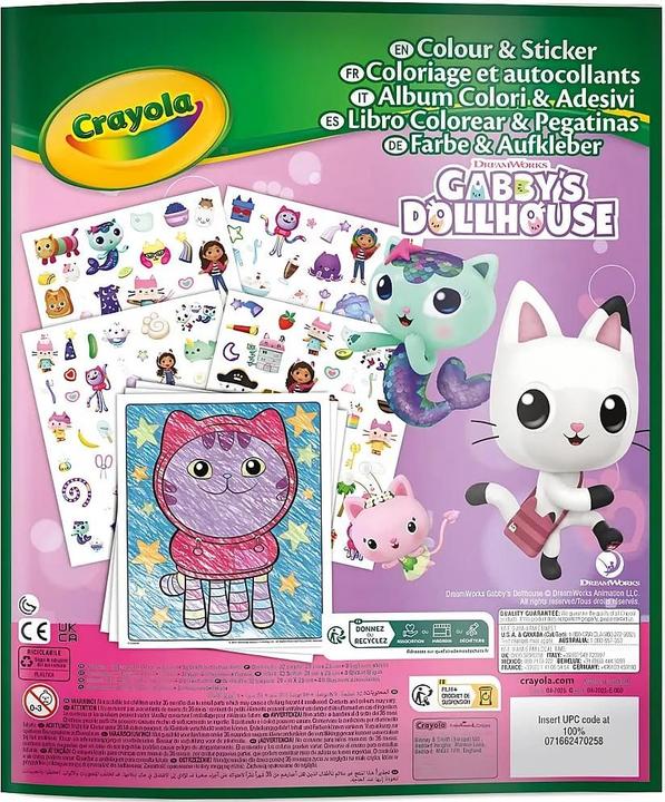 Produktbild Crayola CR Color & Sticker Book GD (50 Sticker)