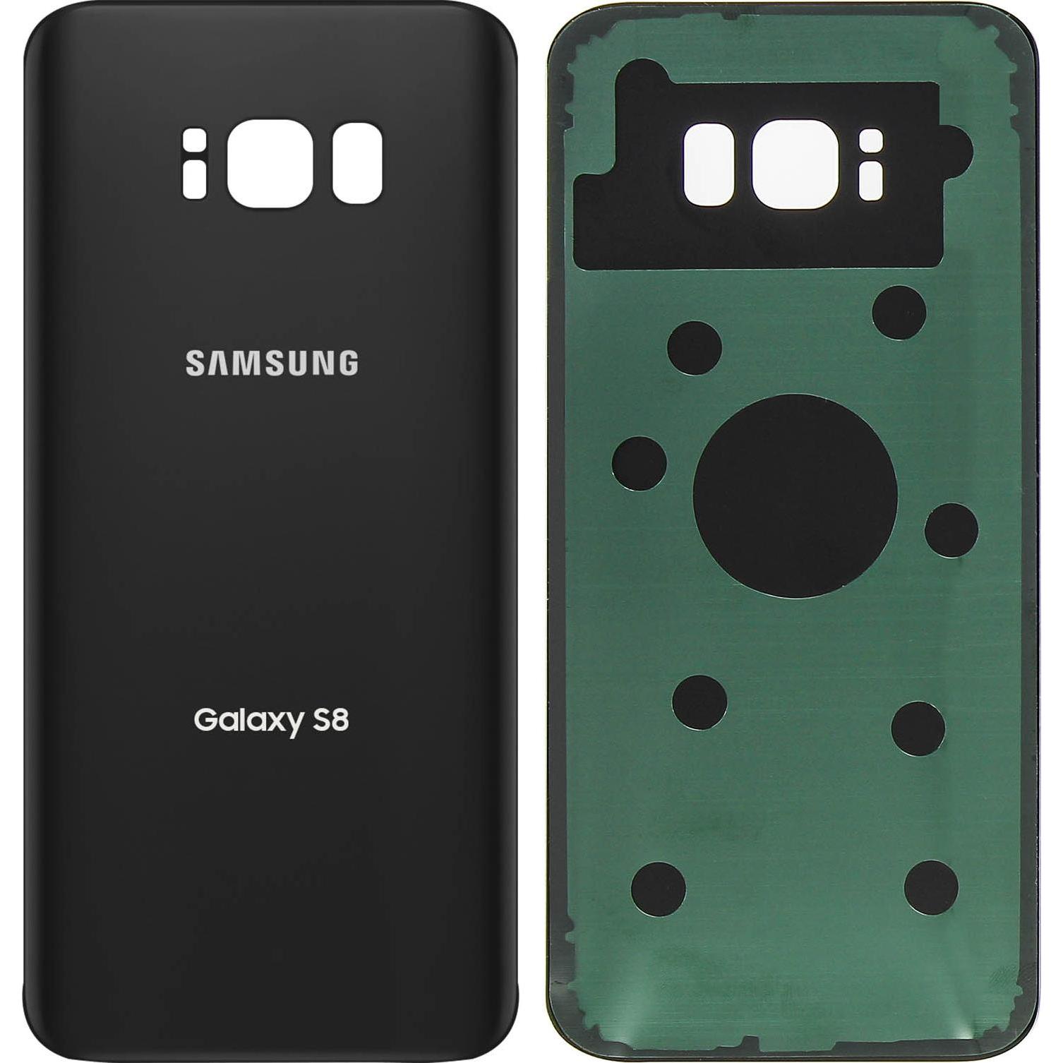 Clappio Ersatzteil Akkudeckel, neue Rückseite für Samsung Galaxy S8 – Schwarz, Smartphone Akku