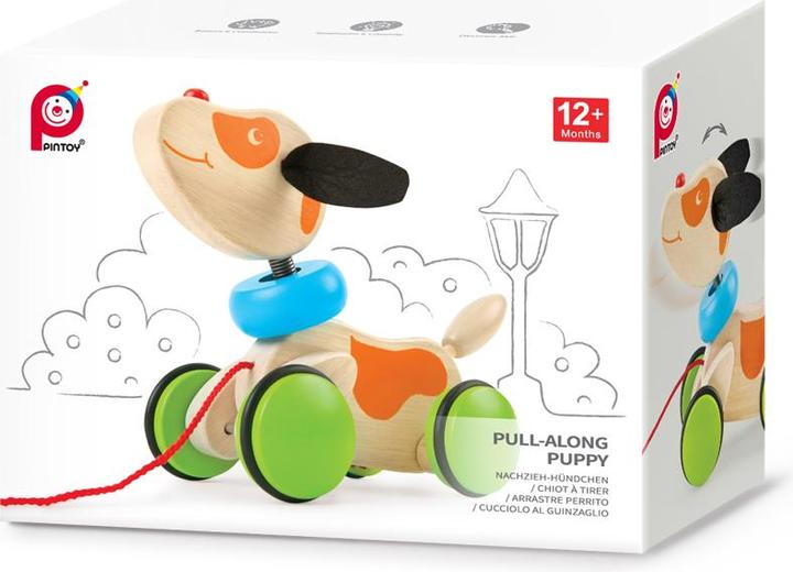 Actual product image Pintoy Pull-along puppy