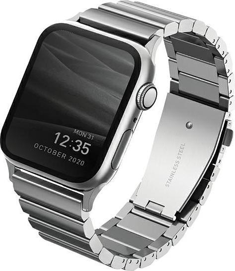 Uniq pasek Strova Apple Watch 42/44/45/ 49mm Series 1/2/3/4/5/6/7/8/SE/SE2/Ultra roestvrij staal sre (Roestvrij staal, 3, 4, 9, Ultra)
