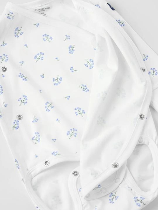 Produktbild PO.P Baby-Wickelbody langarm mit Blümchen (56)