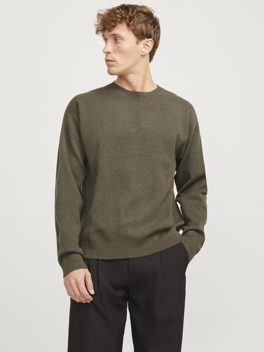 Produktbild Jack & Jones Einfarbig Strickpullover mit Rundhals Strickpullover mit Rundhals (S)
