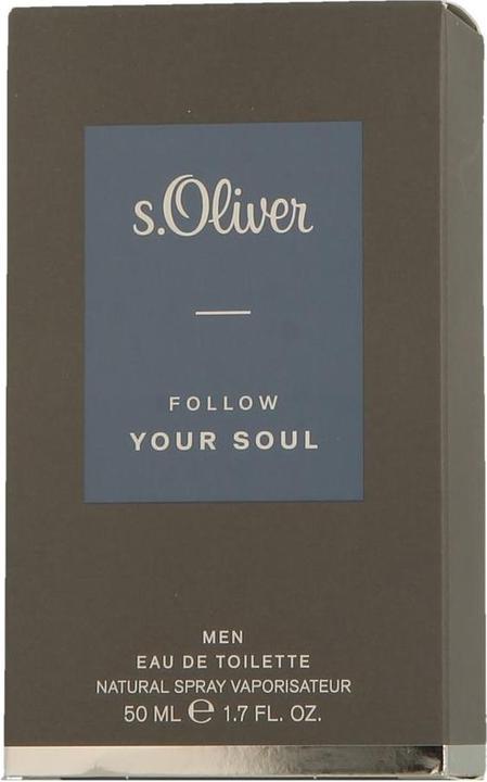 Actual product image S.Oliver Follow Your Soul Men Eau de Toilette 50 ml (Eau de toilette, 50 ml)