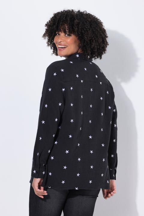 Immagine prodotto Angel of Style Blusa di mussola dal taglio oversize con ricami floreali (56)