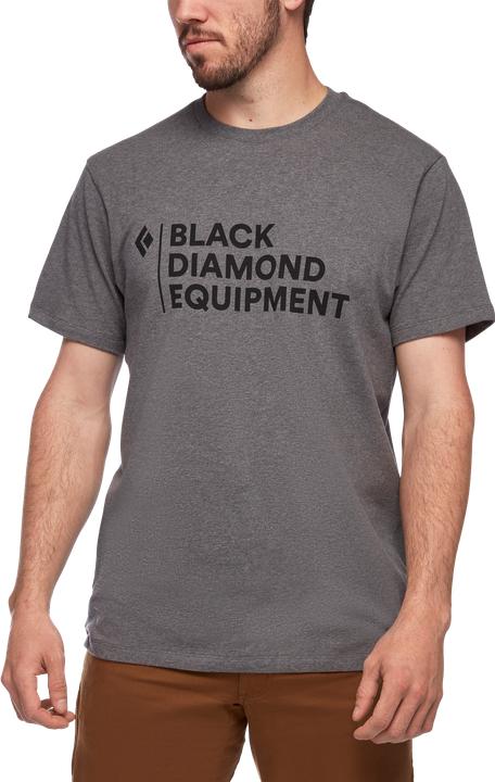 Actual product image Black Diamond Stacked Logo T-Shirt (S, XL)