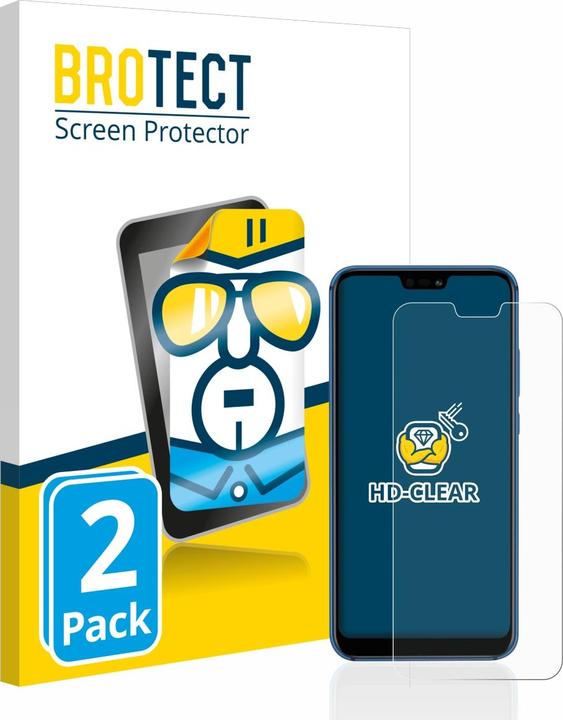 Actual product image BROTECT Screen Protector Clear (2 Piece, Huawei P20 Lite)