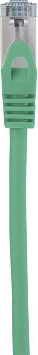 Actual product image Renkforce RF-5462398 RJ45 network cable, patch cable CAT 6a S/FTP 15.00 m Green mi (S/FTP, CAT6a, 15 m)
