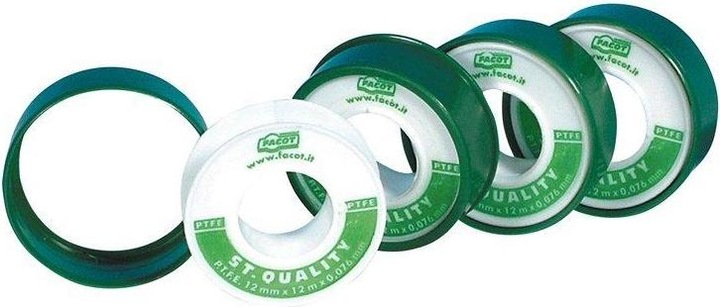 Produktbild Facot TEFLON TAPE 12X12X0,076 MM 0.20 G/M³