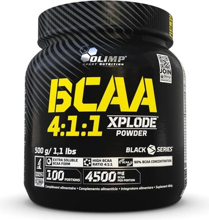 Actual product image Olimp Sport Nutrition BCAA 4:1:1 Xplode Powder (500g can) (1 Piece, Powder, 500 g)