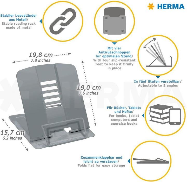 Produktbild HERMA Leseständer (2.5 x 23.5 x 20.5 cm)