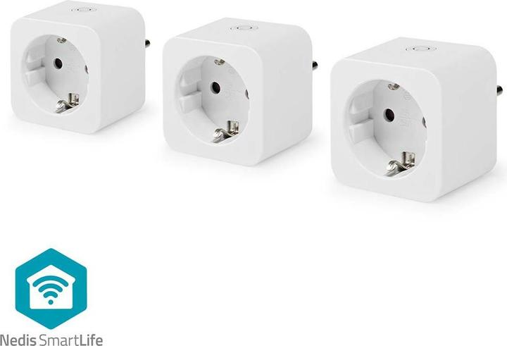 Produktbild Nedis SmartLife Smart Stecker | Wi-Fi | Leistungsmesser | 3680 W | Type F (CEE 7/7) | 0 - 55 °C | An