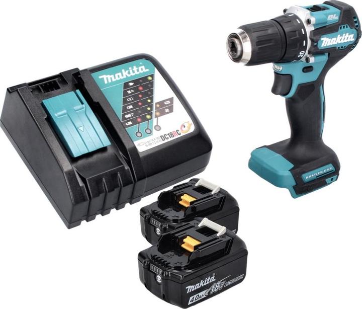 Produktbild Makita DDF 487 RM Akku Bohrschrauber 18 V 40 Nm Brushless + 2x Akku 4,0 Ah + Ladegerät
