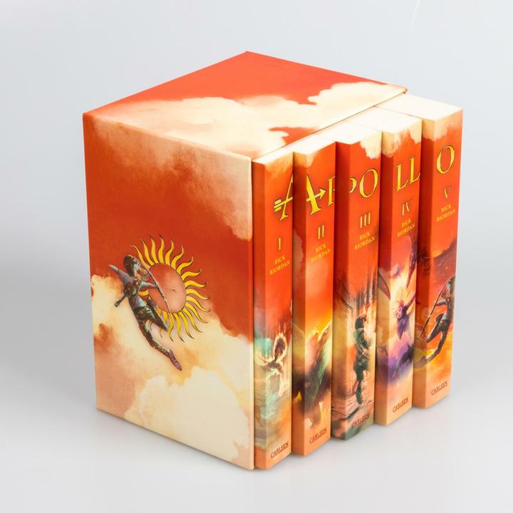 Produktbild Die Abenteuer des Apollo: Taschenbuch-Schuber Bände 1-5 (Deutsch, Gabriele Haefs, Rick Riordan, 2023)