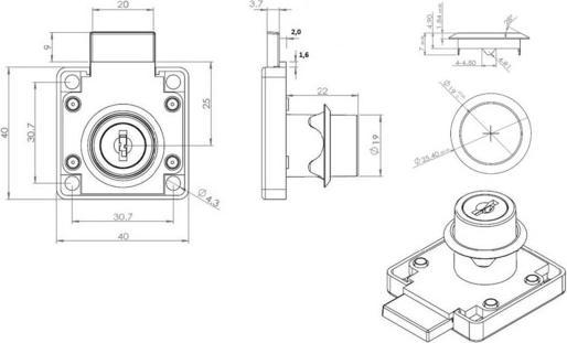 Produktbild Siso Riegelschlösser (Profildoppelzylinder)