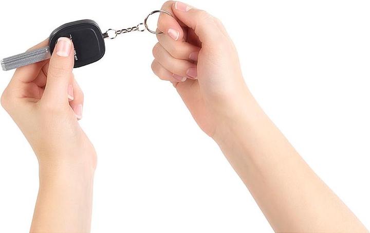 Actual product image VisorTech Set of 2 car key design personal alarm