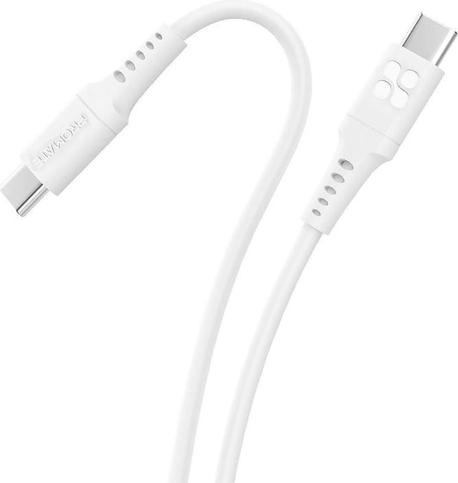 Actual product image ProMate PowerLink-CC200 White USB-C Cable (2 m, USB 2.0, 60 W)