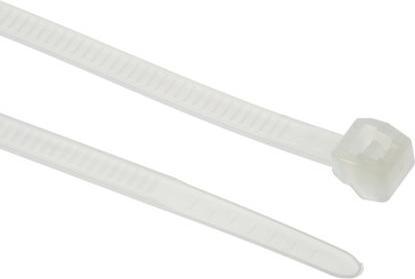 Actual product image HellermannTyton Cable tie external serrated 200x34 flame retardant white (Plastic cable ties, 200 mm, 100 pcs.)