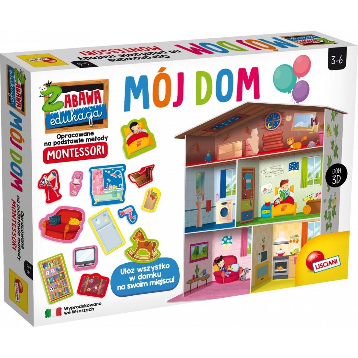 Lisciani Lernspiel Montessori Maxi mein Haus (Polnisch)