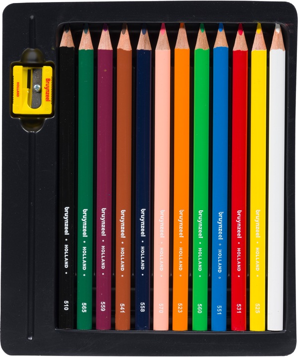 Actual product image Bruynzeel Coloured pencils Triple Set of 12, multicoloured (Multicoloured, 12 x)